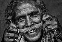 538 - MOUSTACHE MAN BW - BANERJEE SOUNAK - india